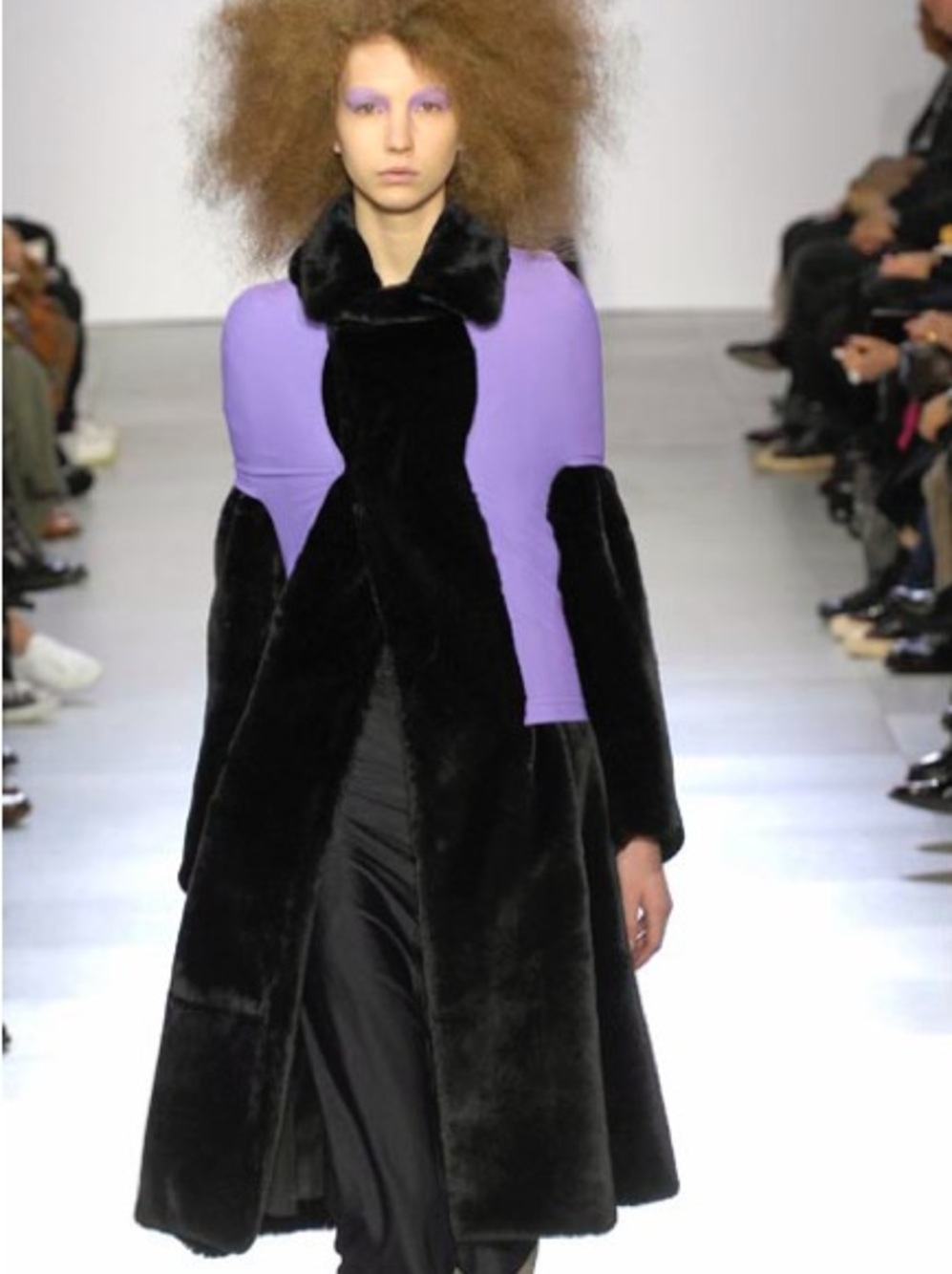 Comme des Garçons Fall 2007 Jersey Wrapped Faux Fur Coat